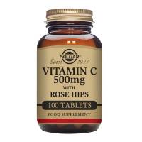Vitamina C 500mg + Rose Hips - 100 tabs